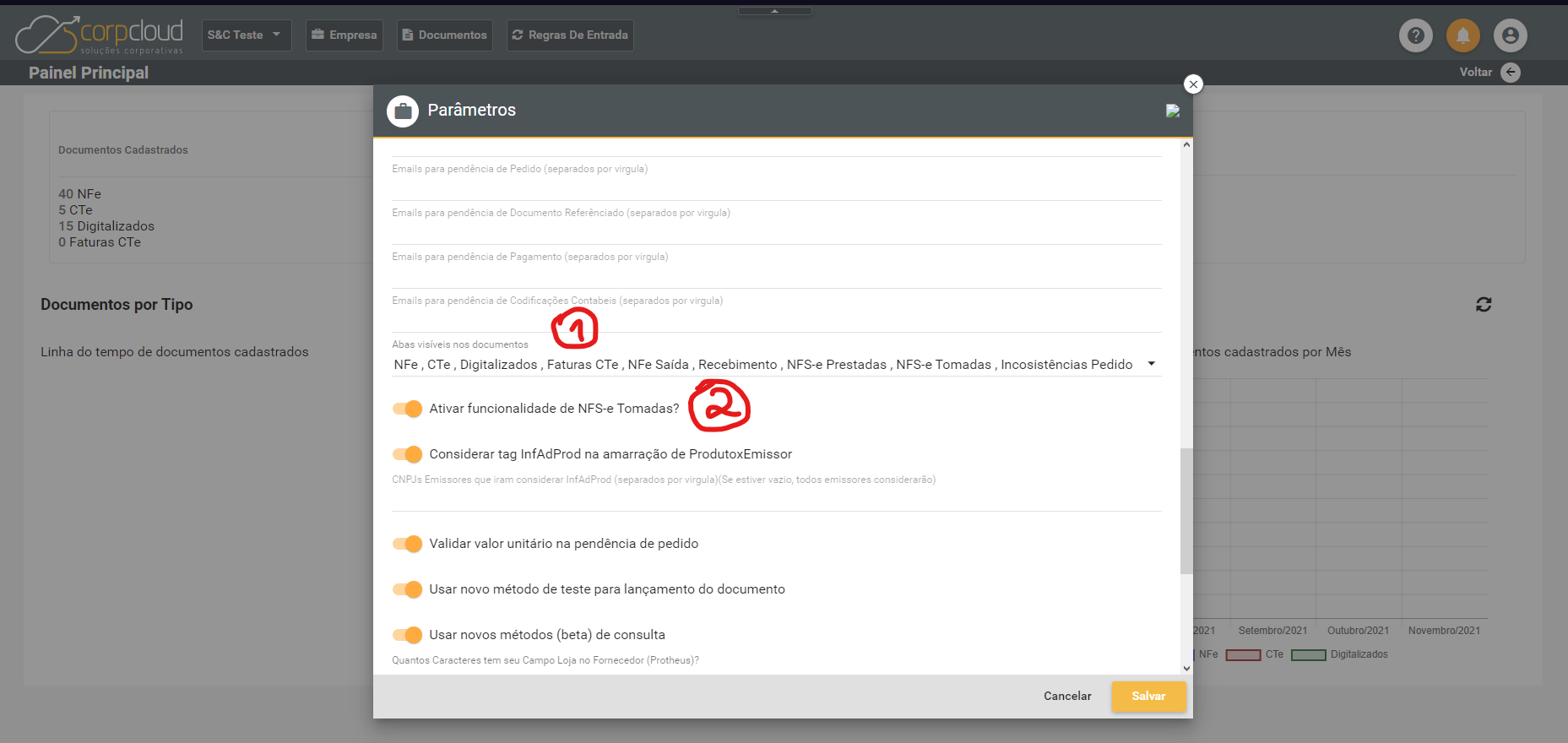 Configuracao Ativar